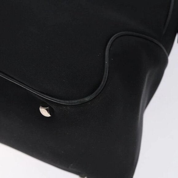 Salvatore Ferragamo Hand Bag Nylon Black Auth cl500 - Picture 4 of 16